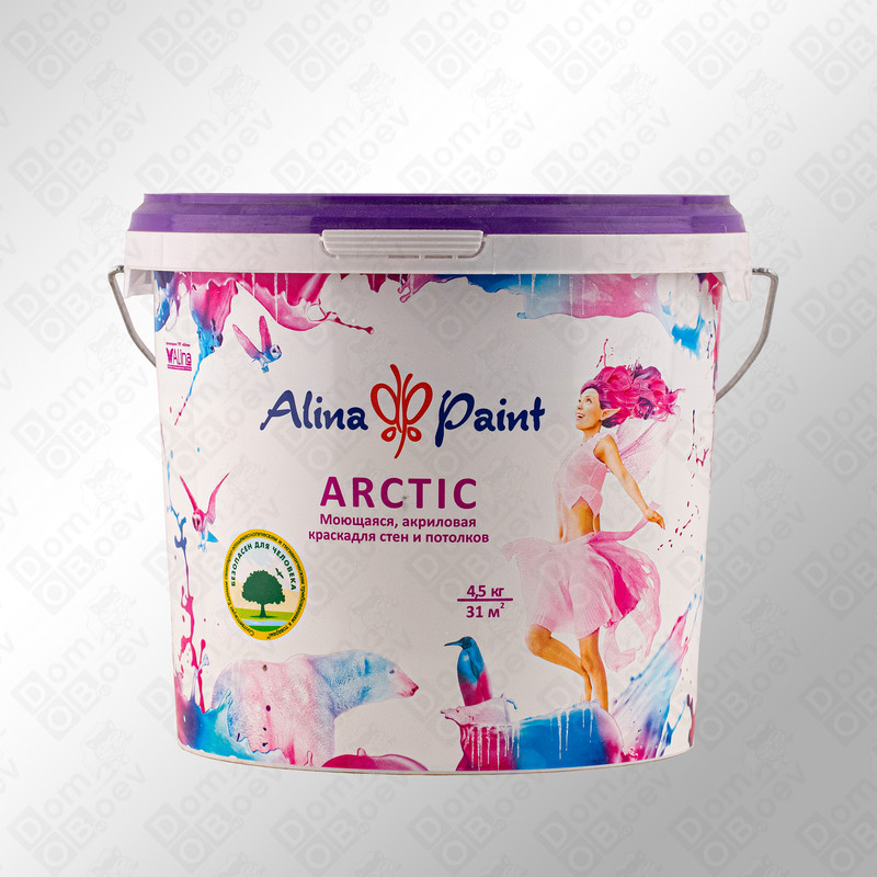 Водоэмульсия Alina Paint Арктик, 4,5кг