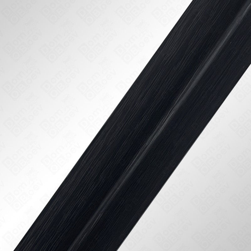 Угол пластик 30*30 венге черный 2.7м