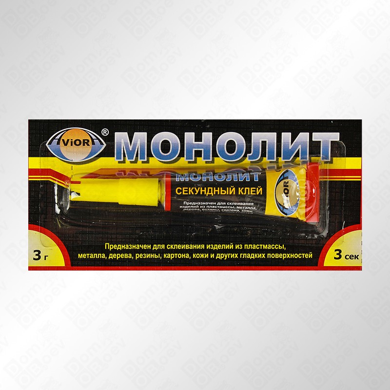 Суперклей секундный Aviora Монолит, 3г