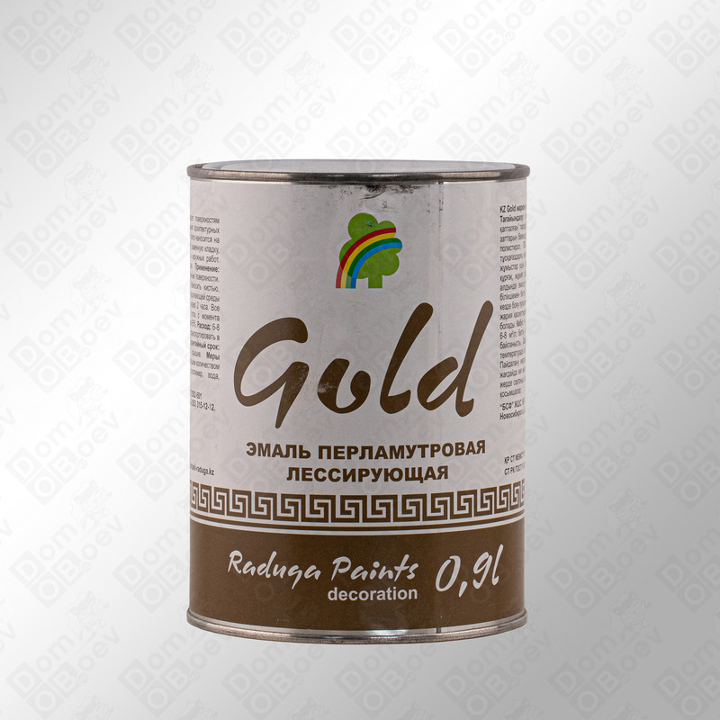 Эмаль радуга GOLD акриловая глянцевая атмосферостойкая 0,9л