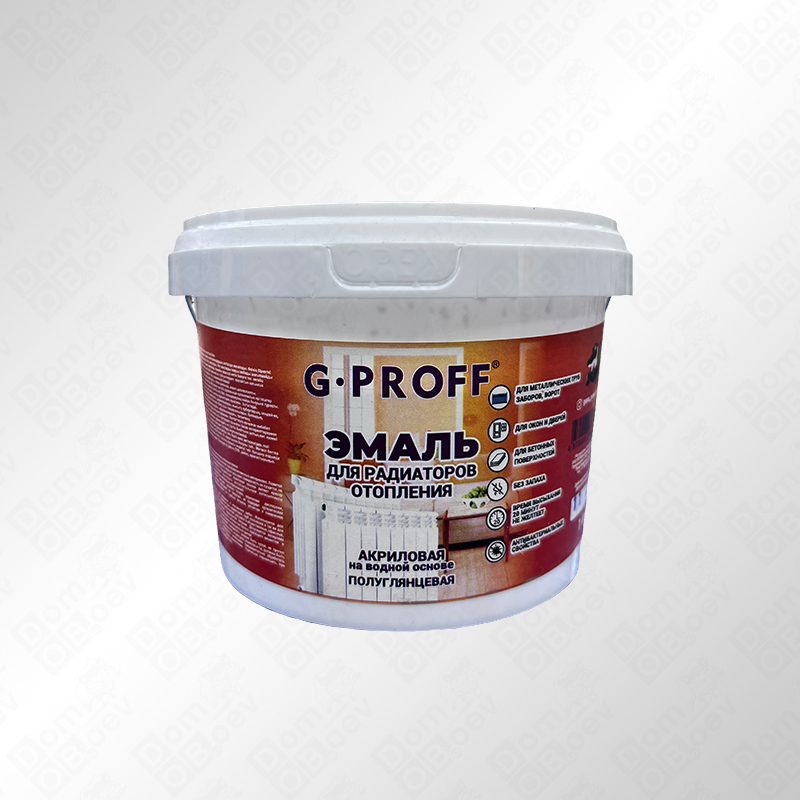Эмаль д/радиаторов белая G-Proff 1 кг
