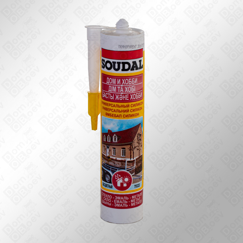 SOUDAL  Универсал силикон прозрачный 280мл