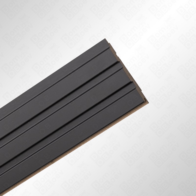 Панель реечная МДФ Stella Beats DeLuxe Black Lead 2700*119*16