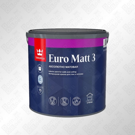 EURO Matt 3 C 2.7л краска Tikkurila