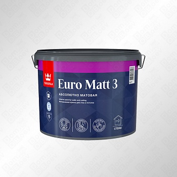 EURO Matt 3 A 7.5л краска Tikkurila