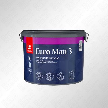 EURO Matt 3 A 7.5л краска Tikkurila