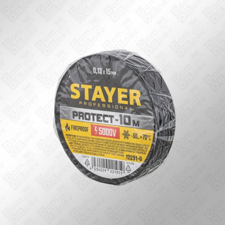 Изолента Stayer Protect Черная