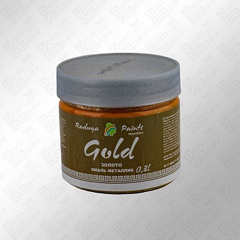 Эмаль радуга GOLD акриловая, металлик атмосферостойкая, 0,3л