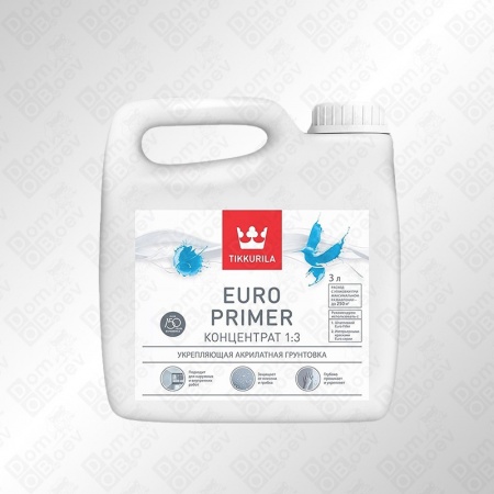 EURO Primer 3л грунтовка Tikkurila