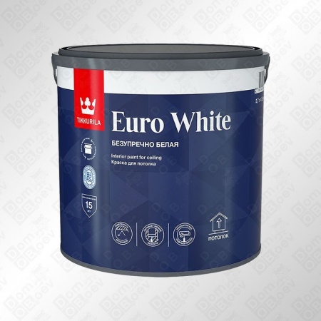 EURO White A 2.7л краска Tikkurila