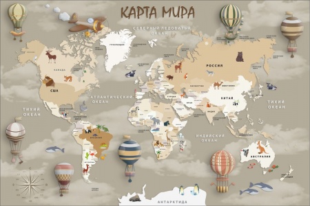 КАРТА С ОБЪЕМНЫМИ ШАРАМИ