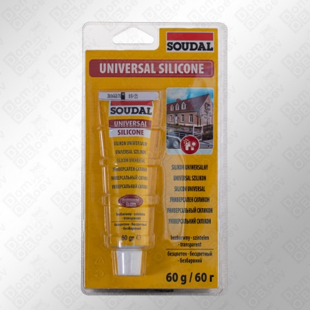Soudal силикон бесцветный, 60мл