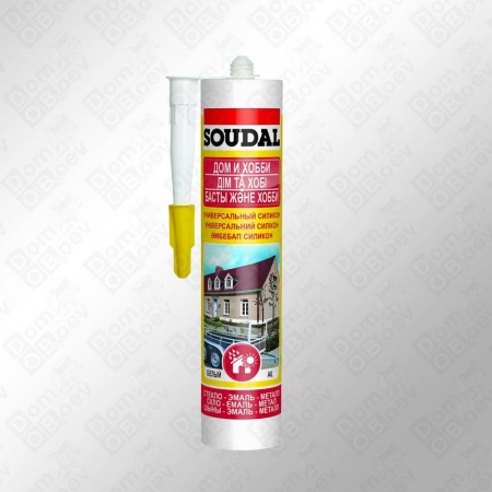 SOUDAL Силикон, 280 мл белый