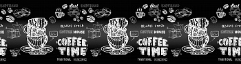 Кухонный фартук АБС Кофе Time 3000*600*0,75мм
