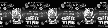 Кухонный фартук АБС Кофе Time 3000*600*0,75мм