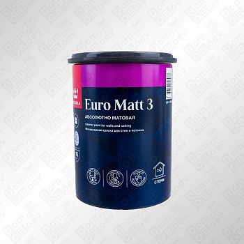 EURO Matt 3 C 0.9л краска Tikkurila