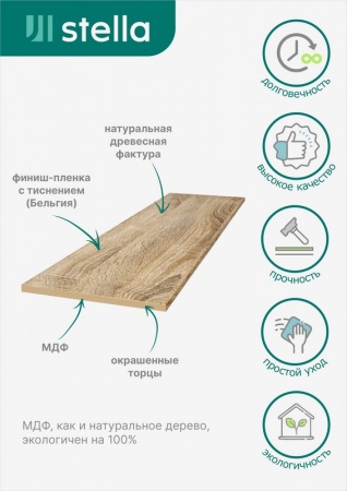 3D Панели МДФ Stella Дуб Сонома