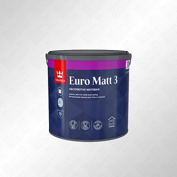 EURO Matt 3 A 2.5л краска Tikkurila